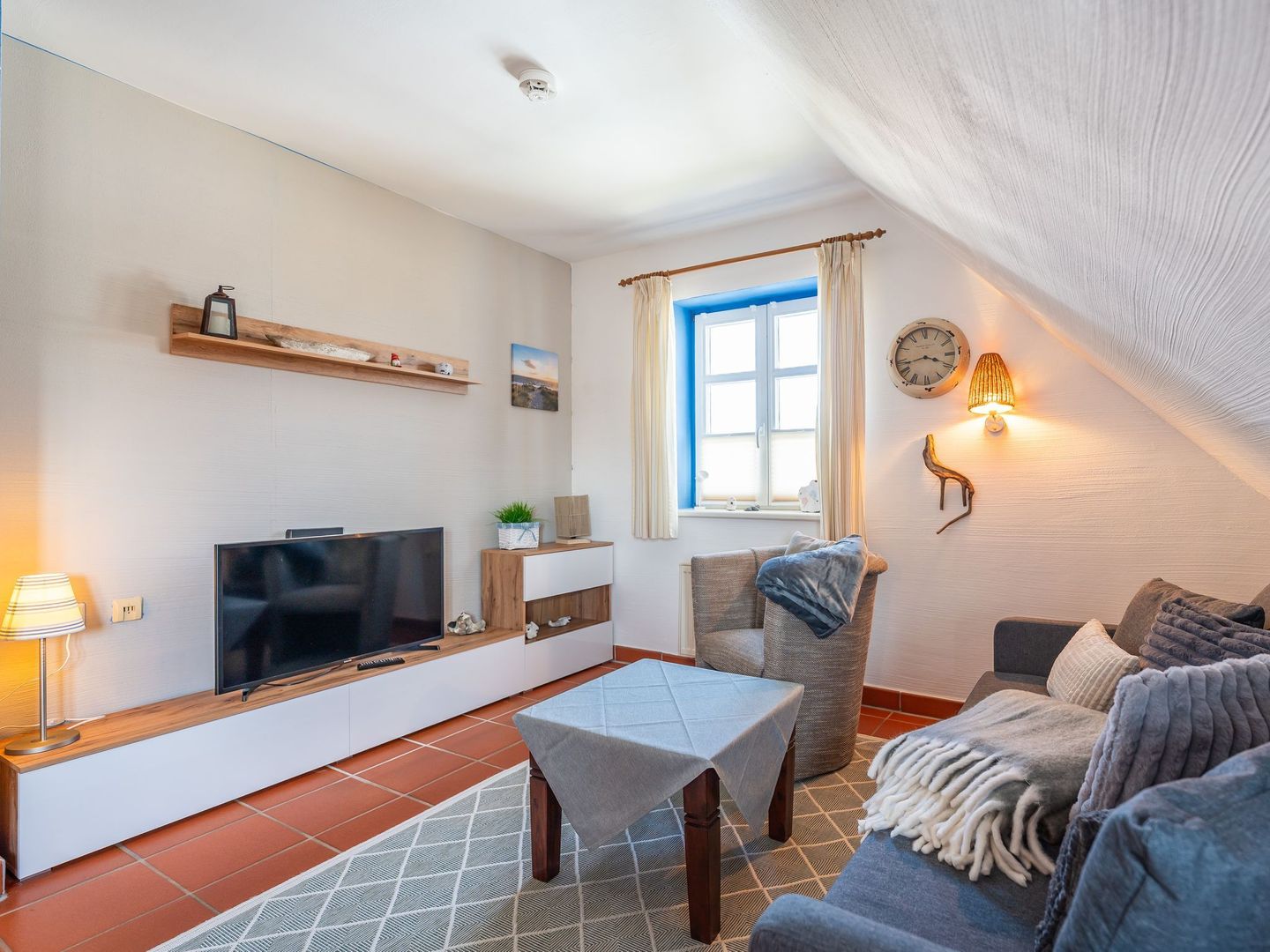 Feriendorf Rugana Budget Ferienwohnung mit 1 Schlafzimmer (A67) Insel Rügen - Wohnzimmer