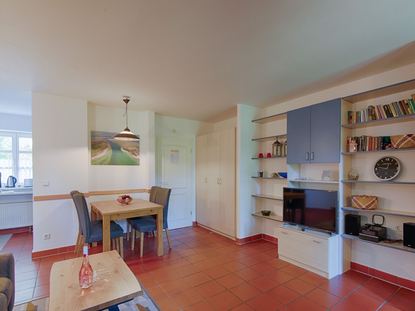Feriendorf Rugana Budget Ferienwohnung mit 2 Schlafzimmern und Terrasse (A26) Insel Rügen - Wohnzimmer