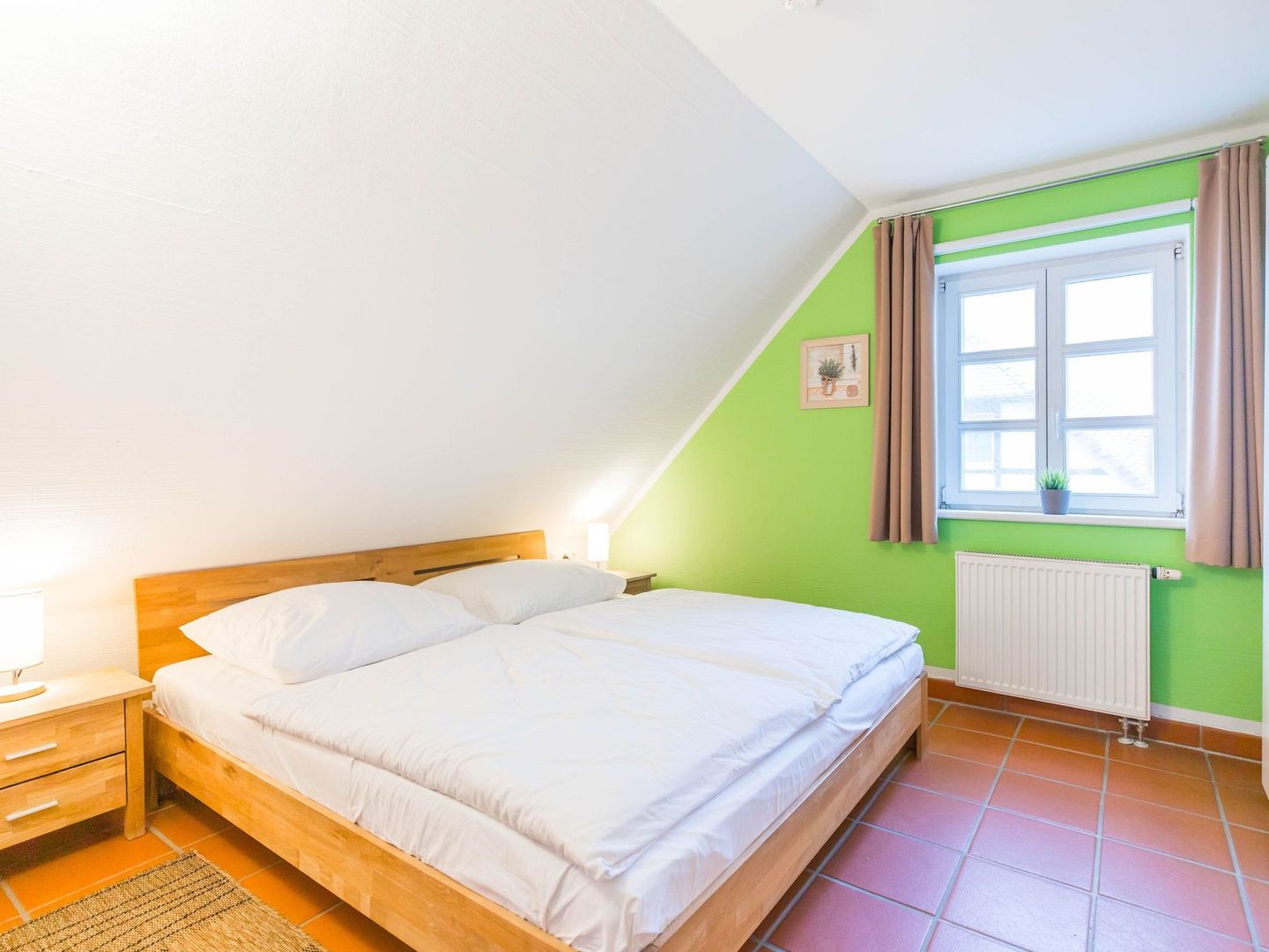 Feriendorf Rugana Komfortplus Ferienwohnung mit 1 Schlafzimmer (D27) Insel Rügen - Schlafzimmer