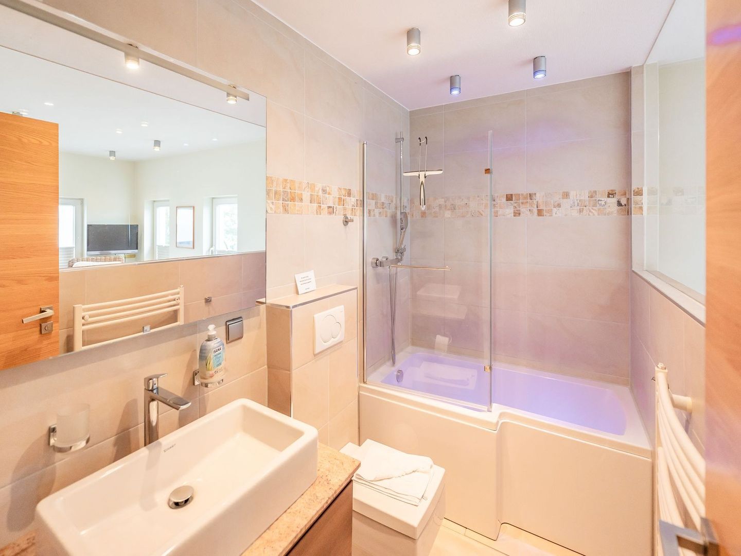 Strandvillen Binz Ferienwohnung mit Meerblick, 2 Schlafzimmern und Balkon (SV/768) Insel Rügen - Badezimmer