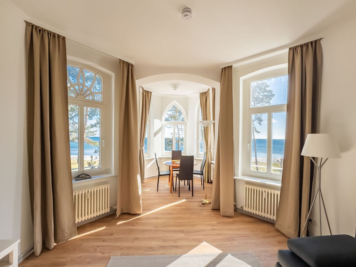Strandvillen Binz Ferienwohnung mit Meerblick und 1 Schlafzimmer (SV/706) Insel Rügen - Wohnzimmer