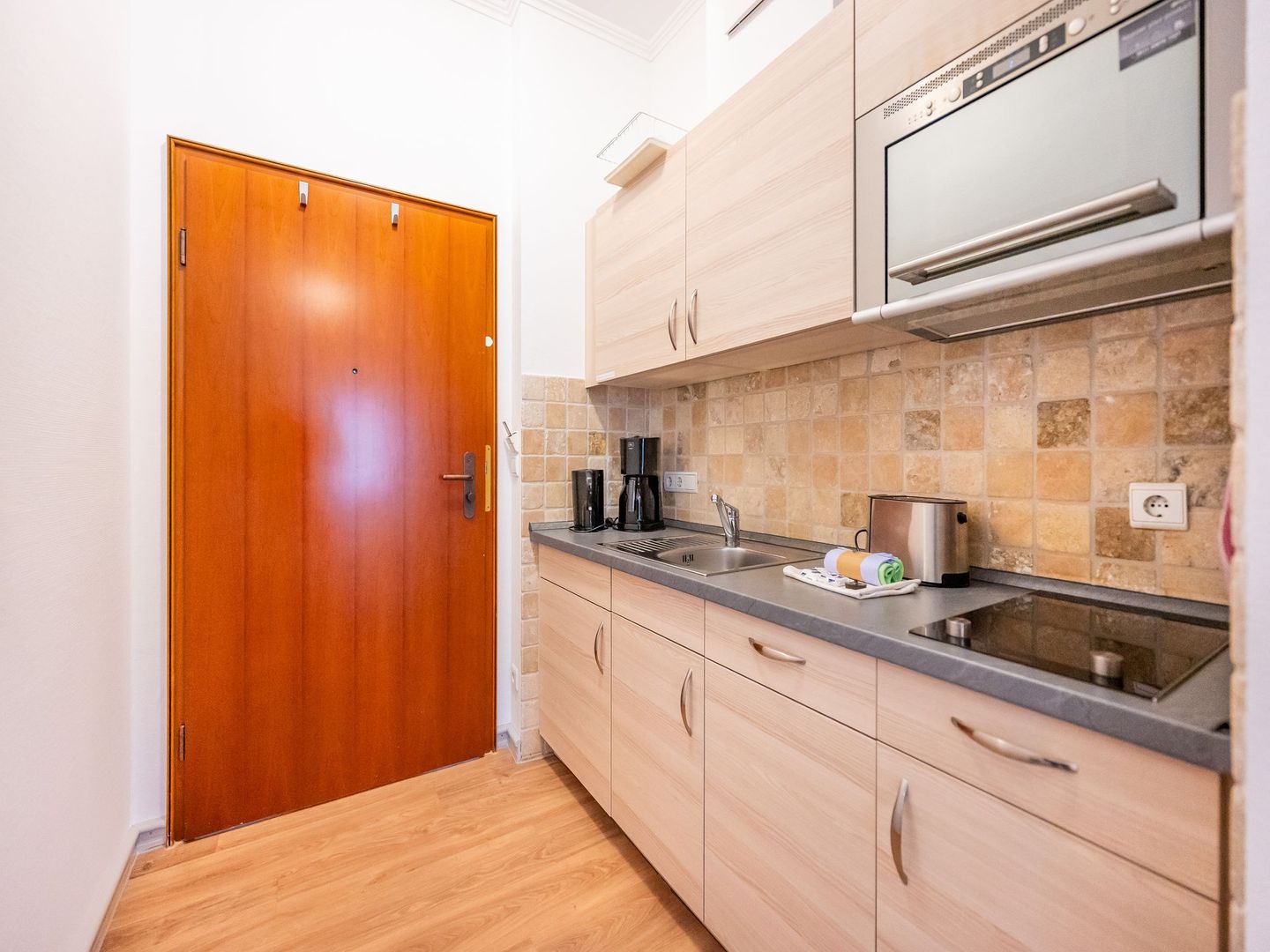 Strandvillen Binz Ferienwohnung mit Meerblick und 1 Schlafzimmer (SV/706) Insel Rügen - Küche / Küchenzeile