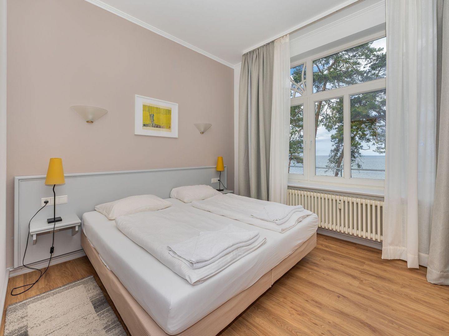 Strandvillen Binz Ferienwohnung mit Meerblick und 1 Schlafzimmer (SV/706) Insel Rügen - Schlafzimmer