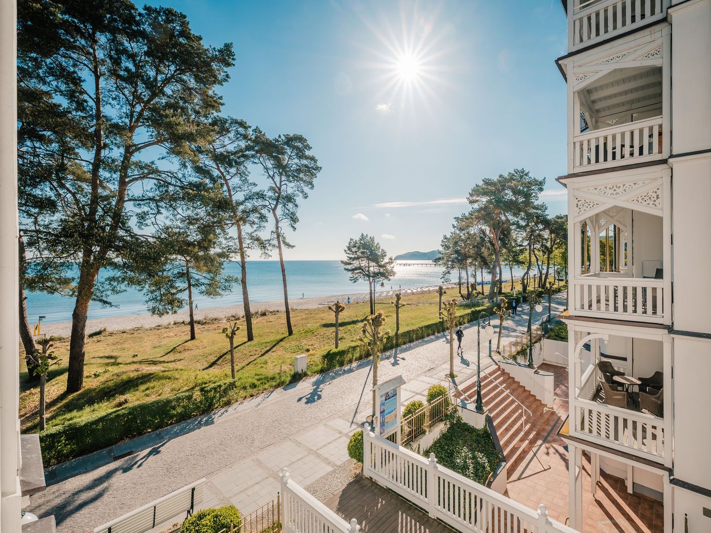 Strandvillen Binz Ferienwohnung mit Meerblick und 1 Schlafzimmer (SV/706) Insel Rügen - Meerblick