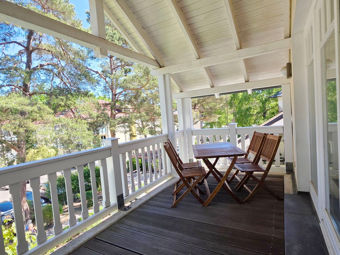 Dünenpark Binz Klassik Ferienwohnung mit 1 Schlafzimmer und Balkon im Dachgeschoss (258) Insel Rügen - Balkon