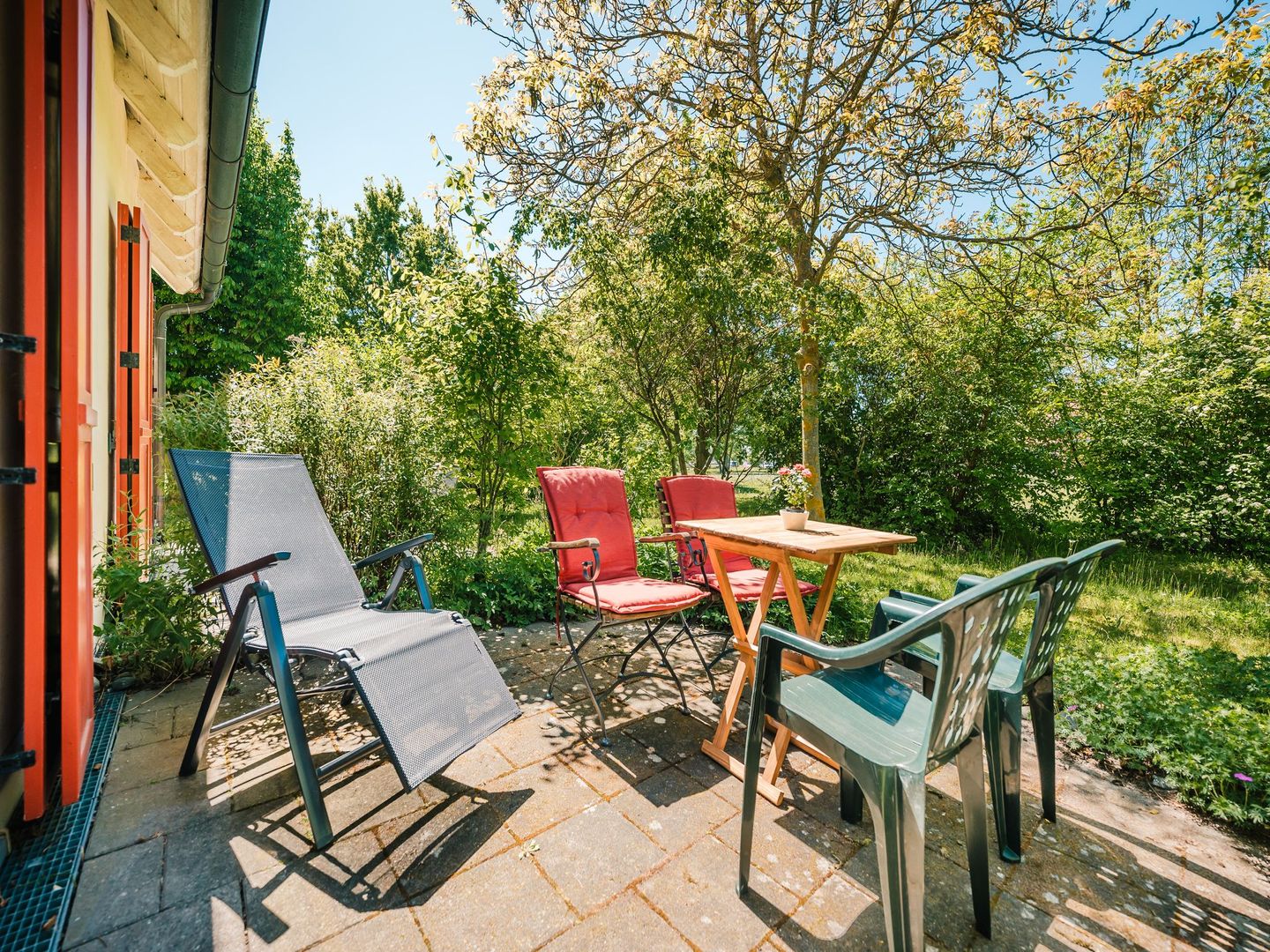 Feriendorf Rugana Klassik 1-Raum Ferienwohnung mit Terrasse (B59) Insel Rügen - Terrasse