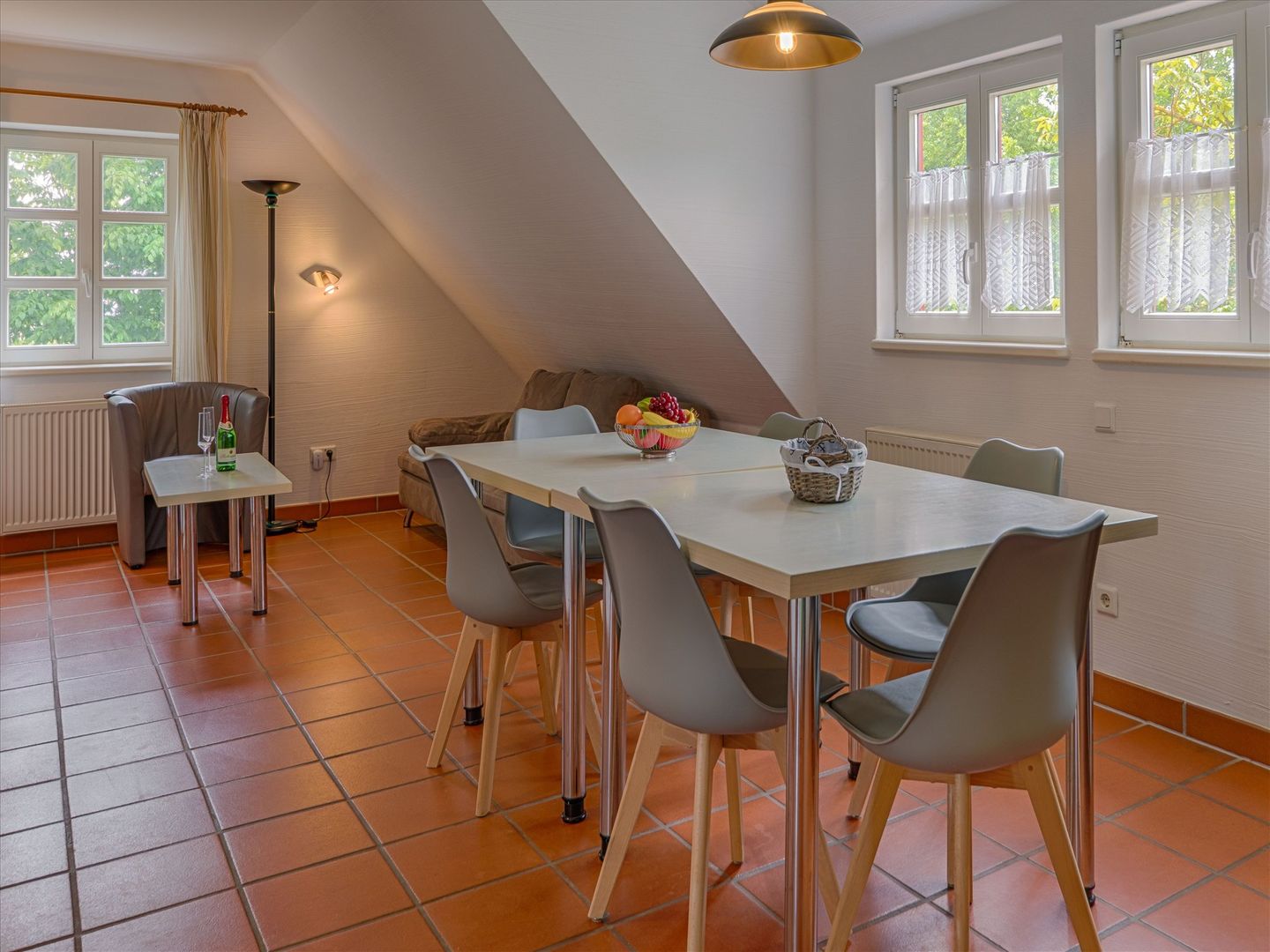 Feriendorf Rugana Klassik Ferienwohnung mit 1 Schlafzimmer (B58) Insel Rügen - Wohnzimmer