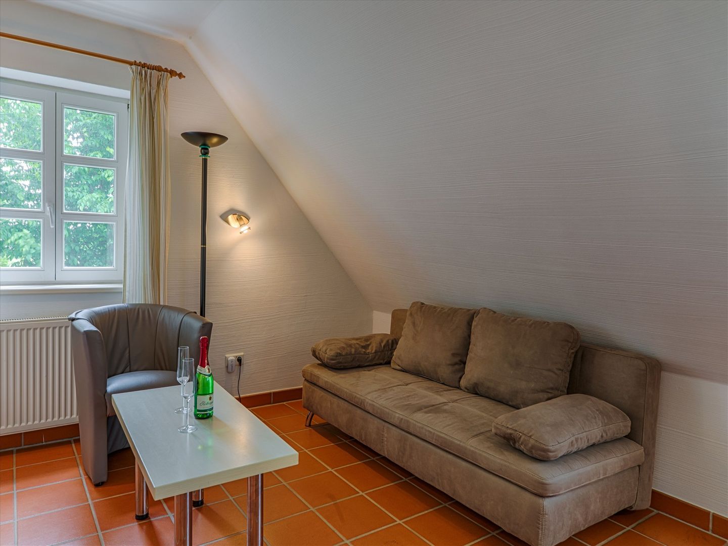 Feriendorf Rugana Klassik Ferienwohnung mit 1 Schlafzimmer (B58) Insel Rügen - Wohnzimmer