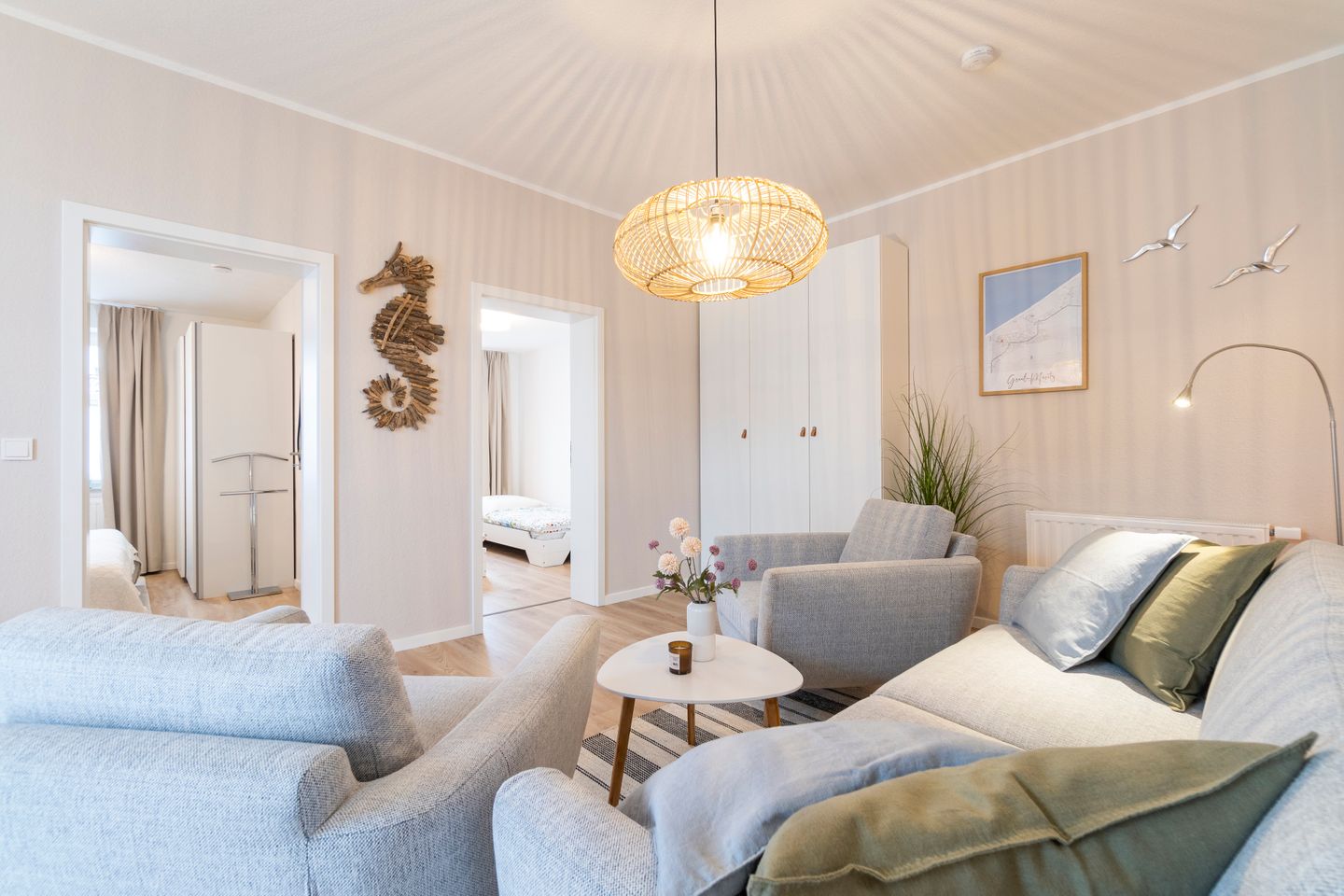 Ferienwohnung M6 - "Kommodig Oorloff" Graal-Müritz - Wohnzimmer