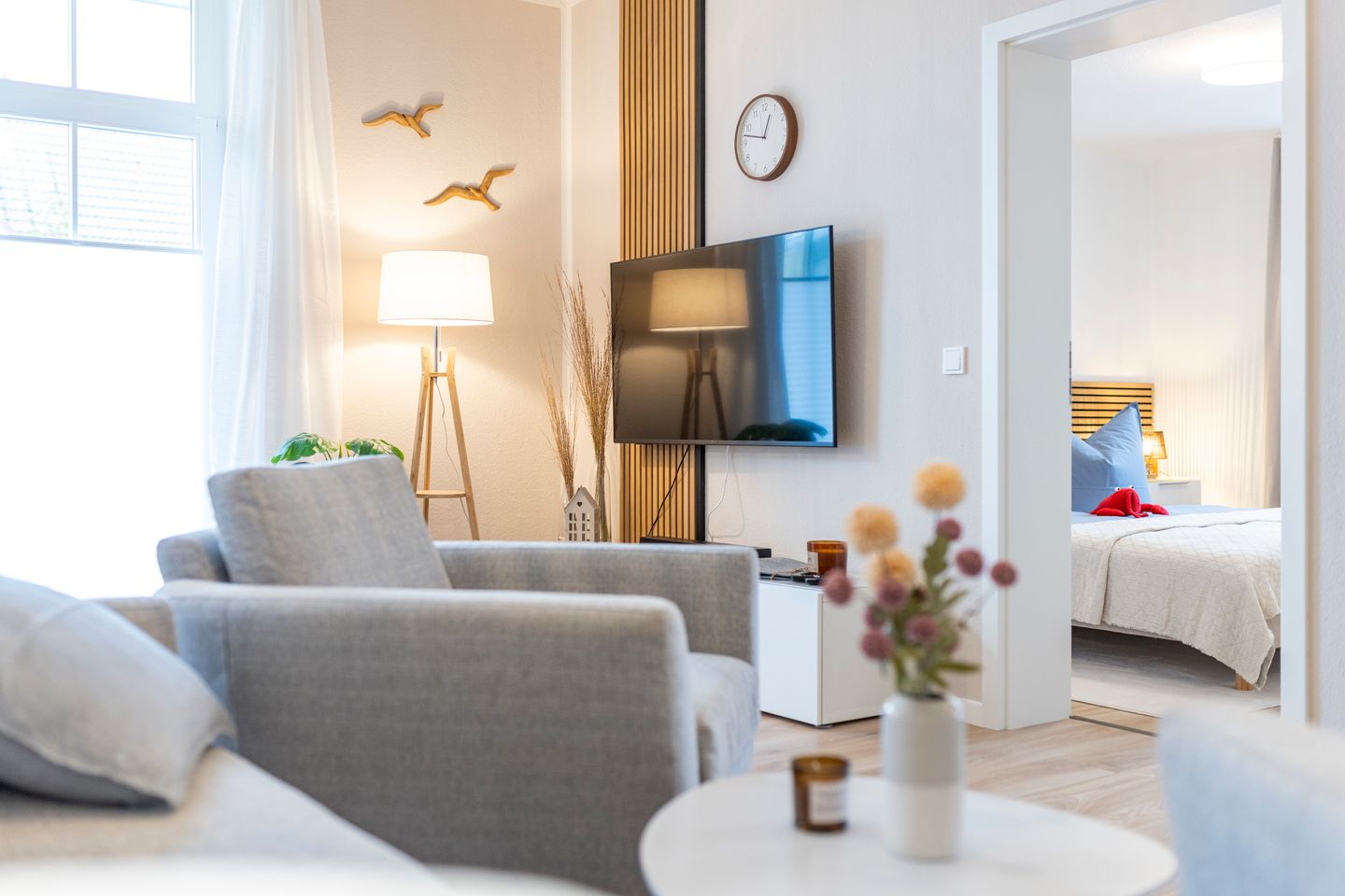  Ferienwohnung M6 - "Kommodig Oorloff" Graal-Müritz - Wohnzimmer