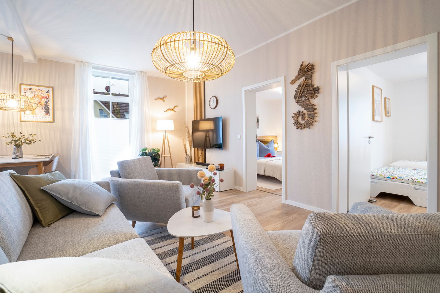  Ferienwohnung M6 - "Kommodig Oorloff" Graal-Müritz - Wohnzimmer