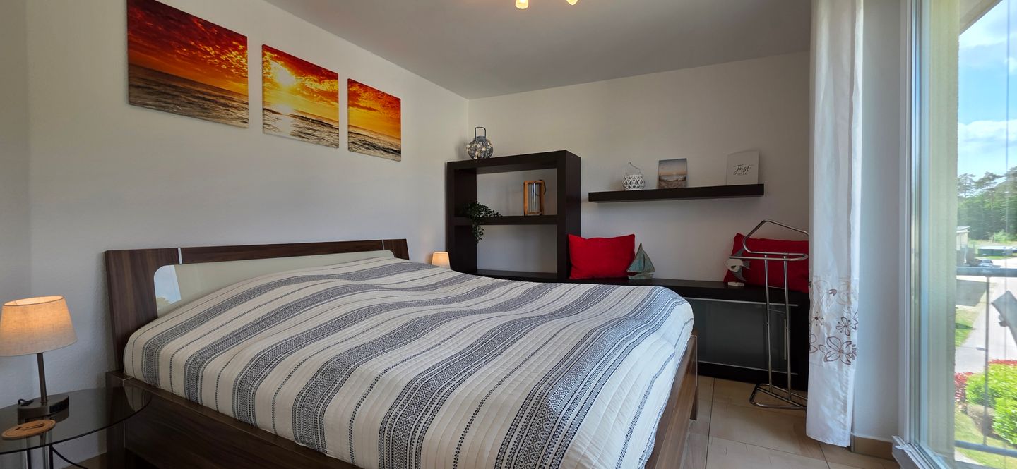  Ferienwohnung KWE 1 OG "MeerZeit" Graal-Müritz Küstenwald - Schlafzimmer