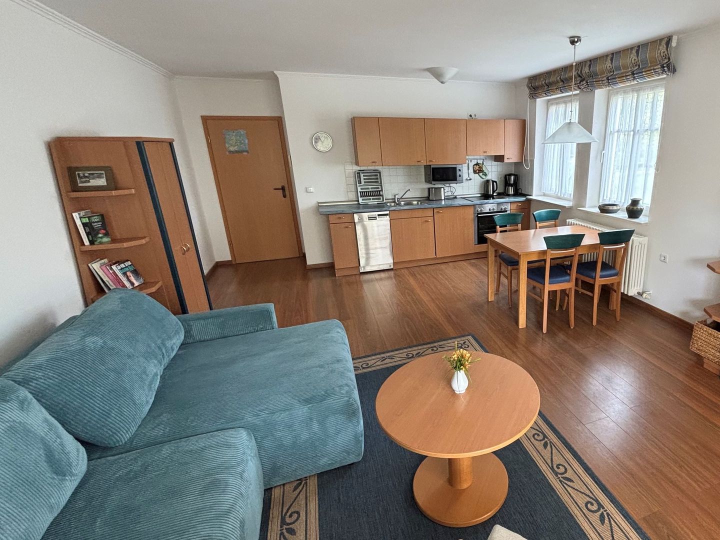 Dünenpark Binz Komfort Ferienwohnung mit 1 Schlafzimmer und Terrasse im Erdgeschoss (102) Insel Rügen - Wohnzimmer