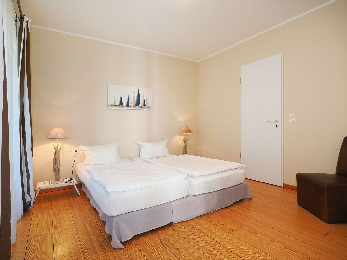 Kaiservillen Heringsdorf Ferienwohnung mit 1 Schlafzimmer und Terrasse (D101) Insel Usedom - Schlafzimmer