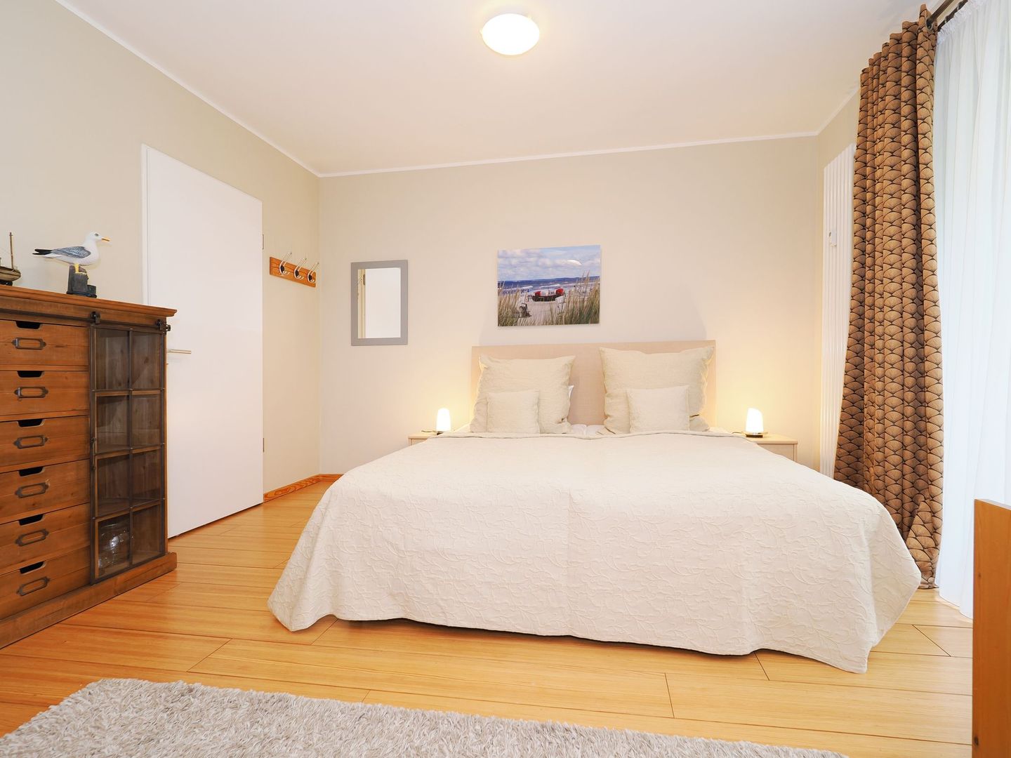 Kaiservillen Heringsdorf 1-Raum-Ferienwohnung mit Terrasse (D103) Insel Usedom - Bett