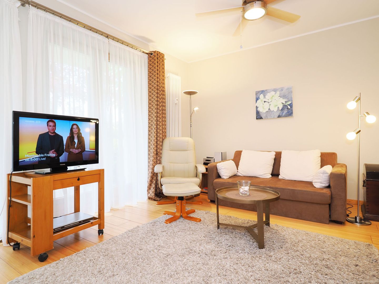 Kaiservillen Heringsdorf 1-Raum-Ferienwohnung mit Terrasse (D103) Insel Usedom - Wohnzimmer