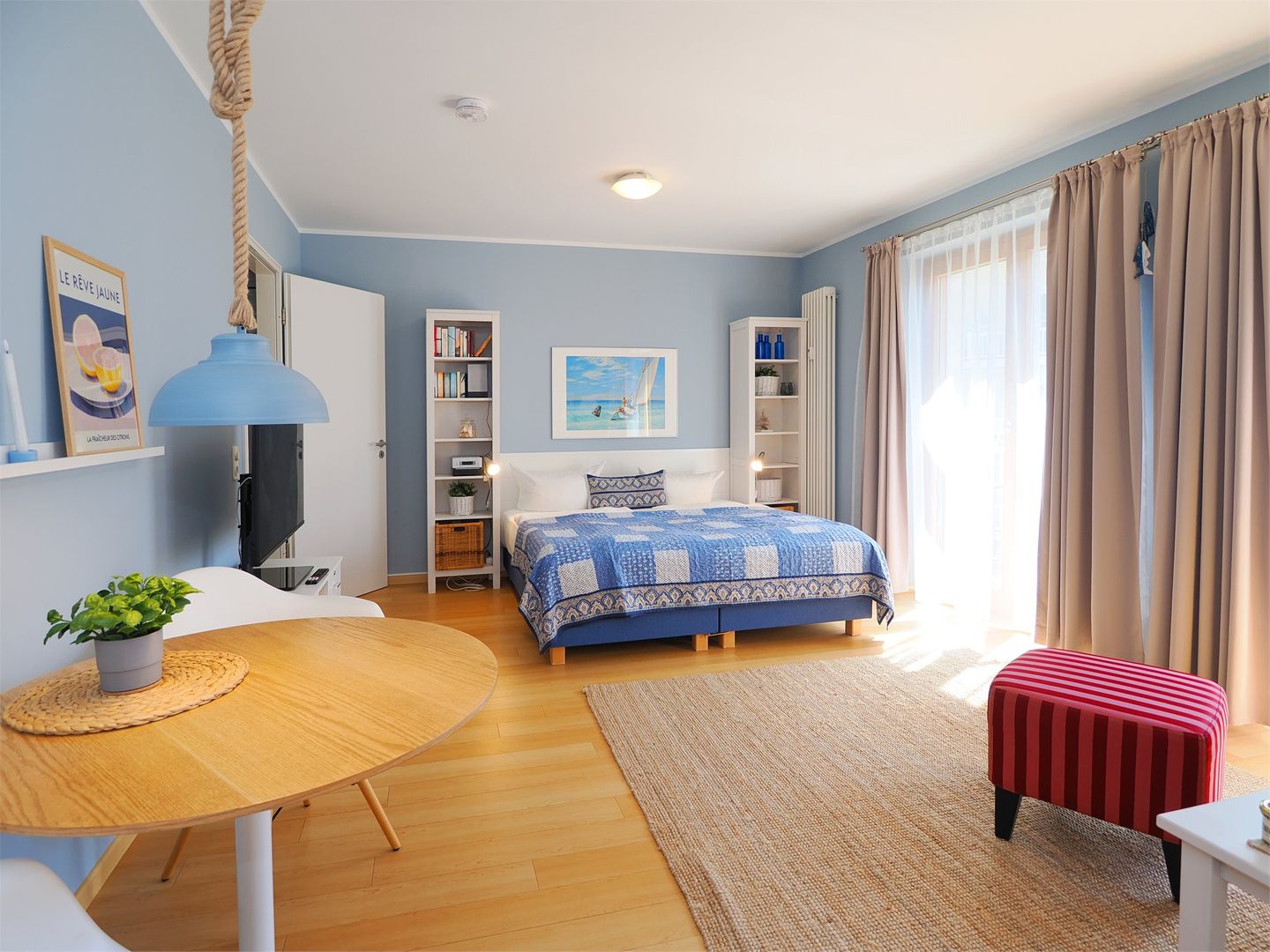 Kaiservillen Heringsdorf 1-Raum-Ferienwohnung mit Balkon (D123) Insel Usedom - Schlafzimmer
