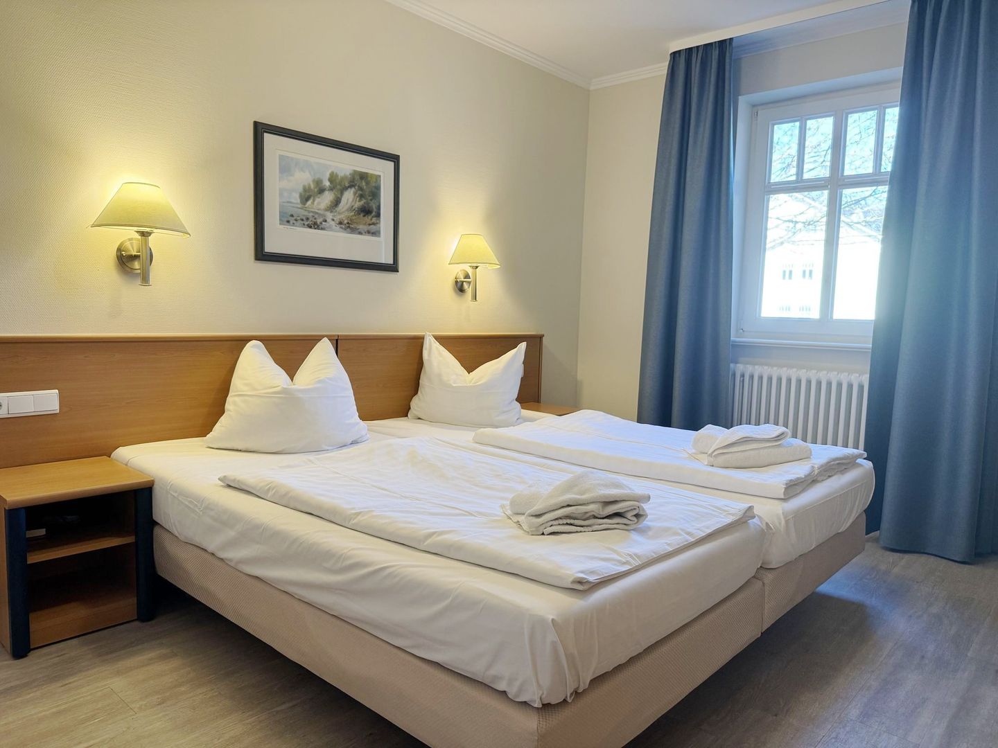 Dünenpark Binz Komfort Ferienwohnung mit 1 Schlafzimmer und Terrasse im Erdgeschoss (285) Insel Rügen - Schlafzimmer