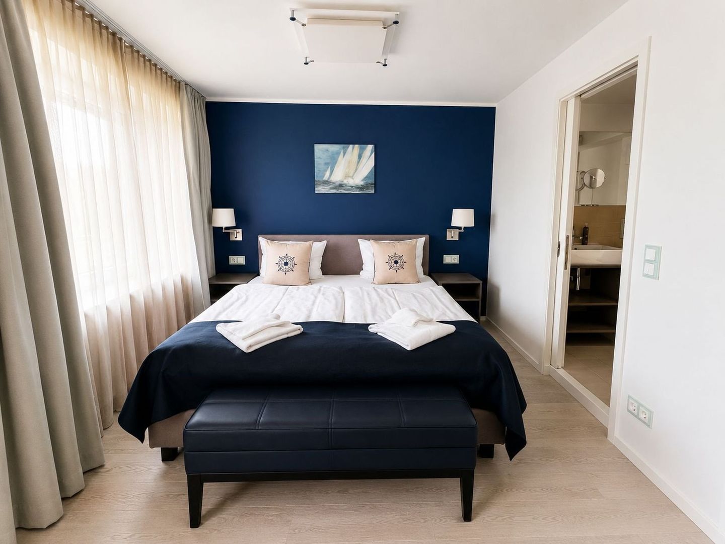 Dünenresidenz Prora Ferienwohnung mit Meerblick, 1 Schlafzimmer und Balkon (NP/312) Insel Rügen - 