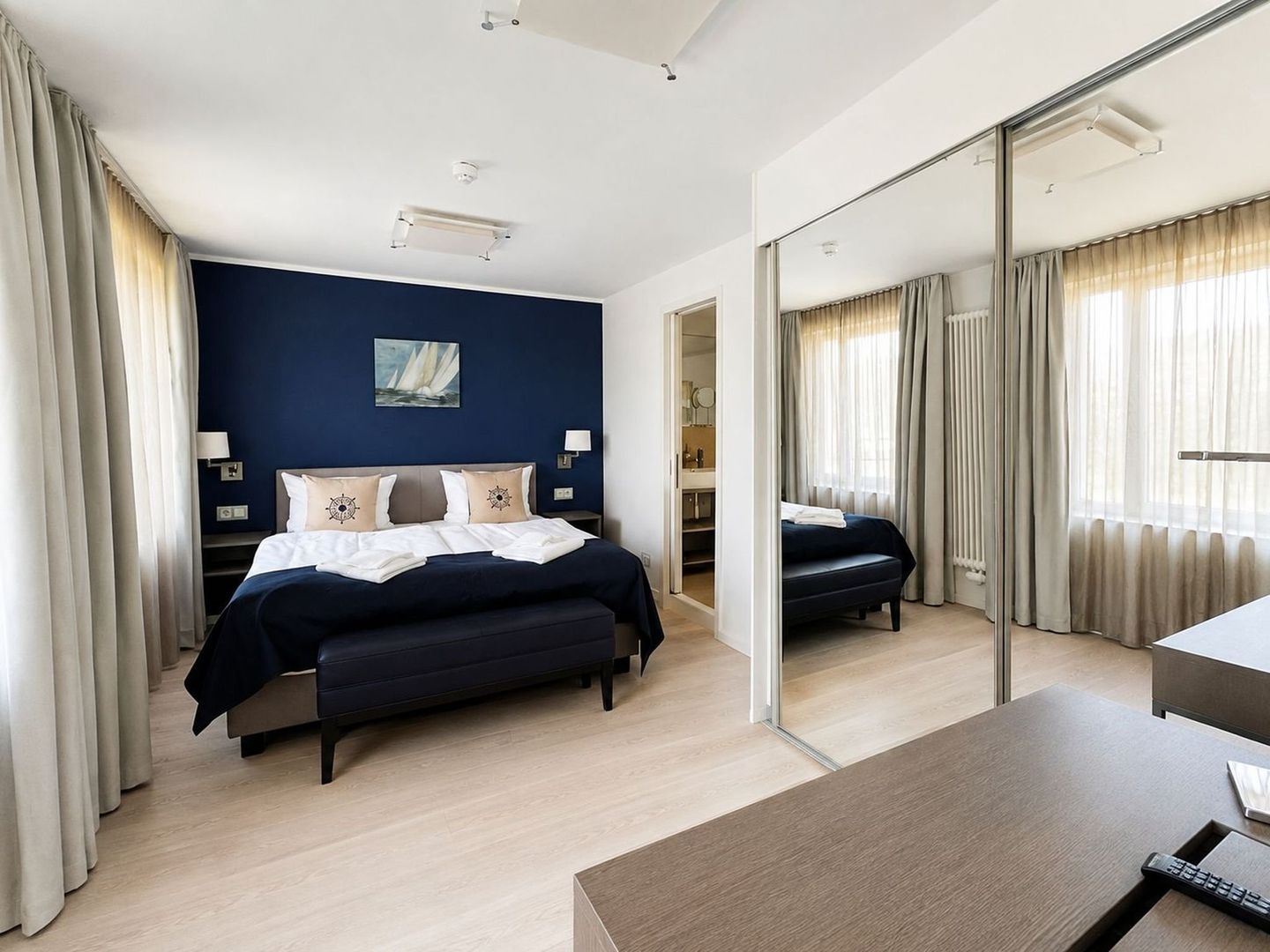Dünenresidenz Prora Ferienwohnung mit Meerblick, 1 Schlafzimmer und Balkon (NP/312) Insel Rügen - Schlafzimmer