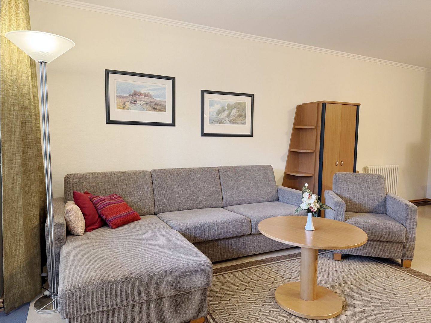 Dünenpark Binz Komfort Ferienwohnung mit 1 Schlafzimmer und Terrasse im Erdgeschoss (286) Insel Rügen - Wohnzimmer