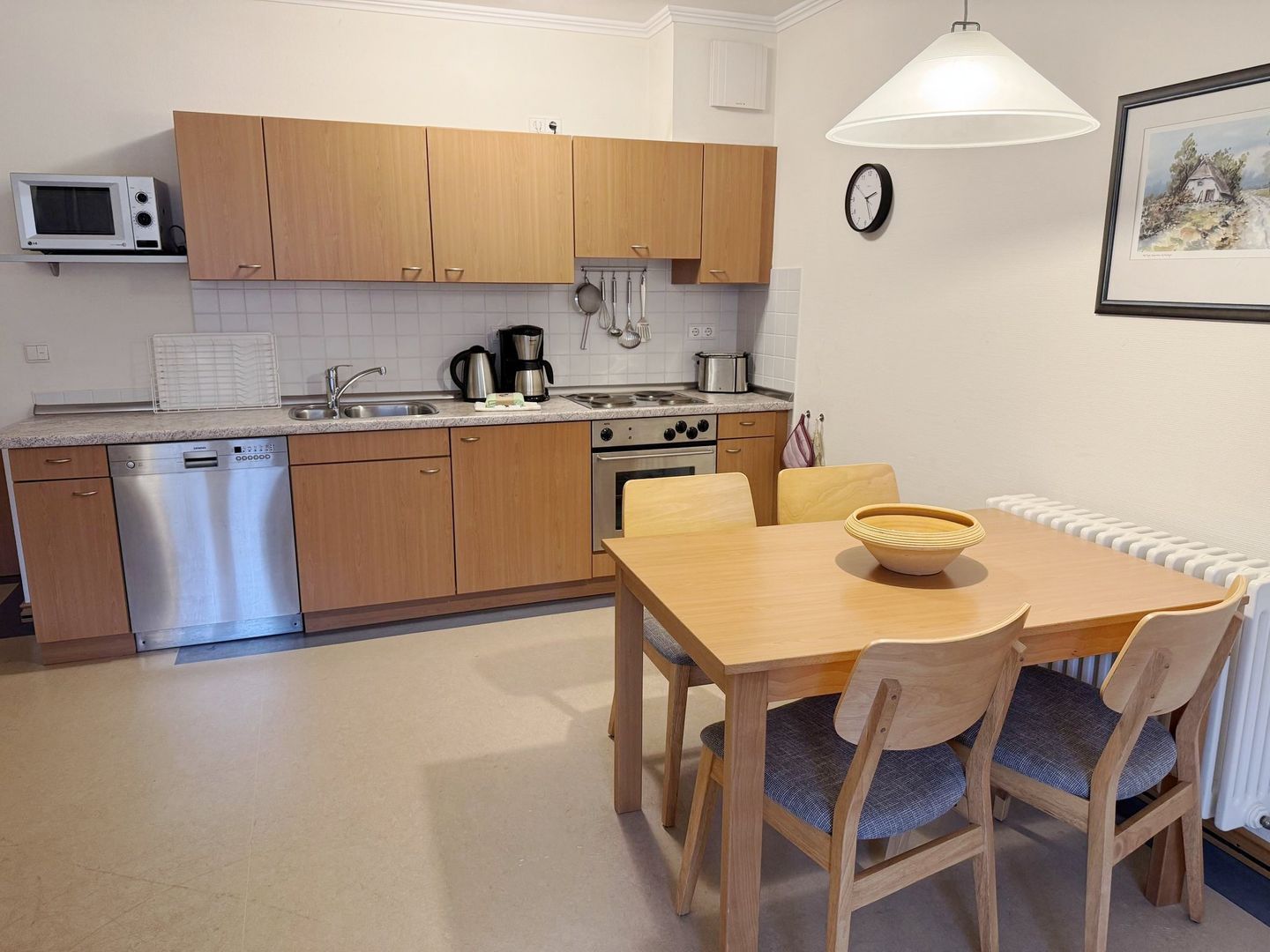 Dünenpark Binz Komfort Ferienwohnung mit 1 Schlafzimmer und Terrasse im Erdgeschoss (286) Insel Rügen - Küche / Küchenzeile