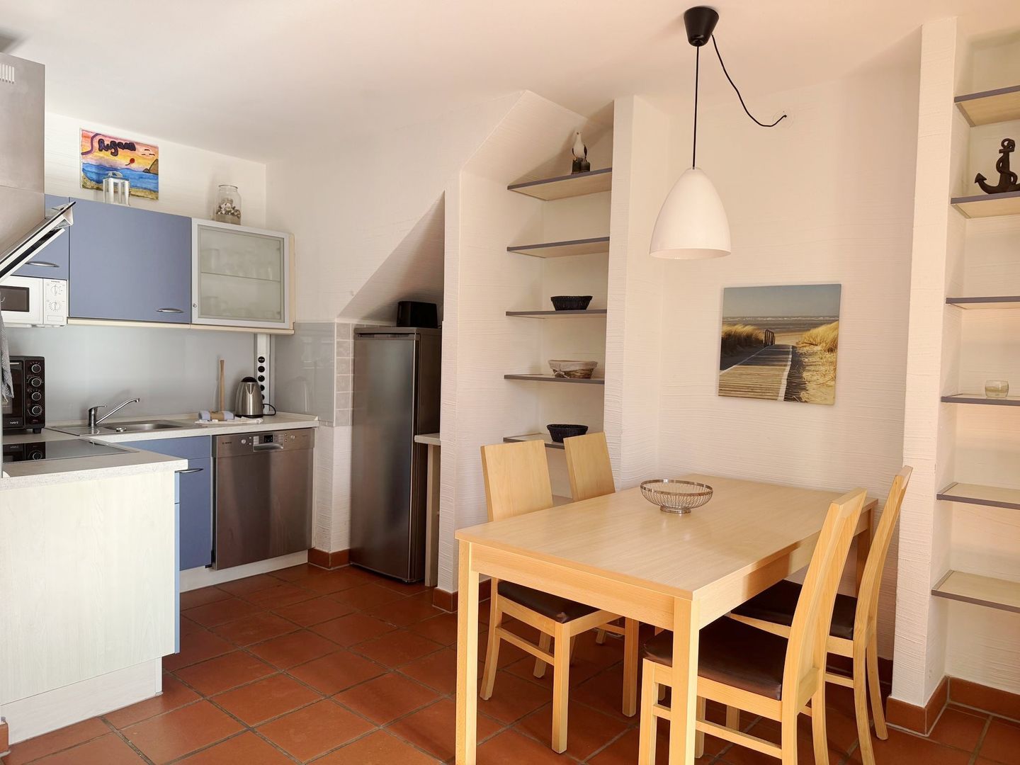 Feriendorf Rugana Komfort Ferienwohnung mit 1 Schlafzimmer und Terrasse (A02) Insel Rügen - Küche / Küchenzeile