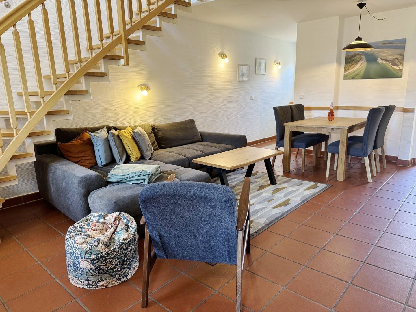 Feriendorf Rugana Budget Ferienwohnung mit 2 Schlafzimmern und Terrasse (A26) Insel Rügen - Wohnzimmer