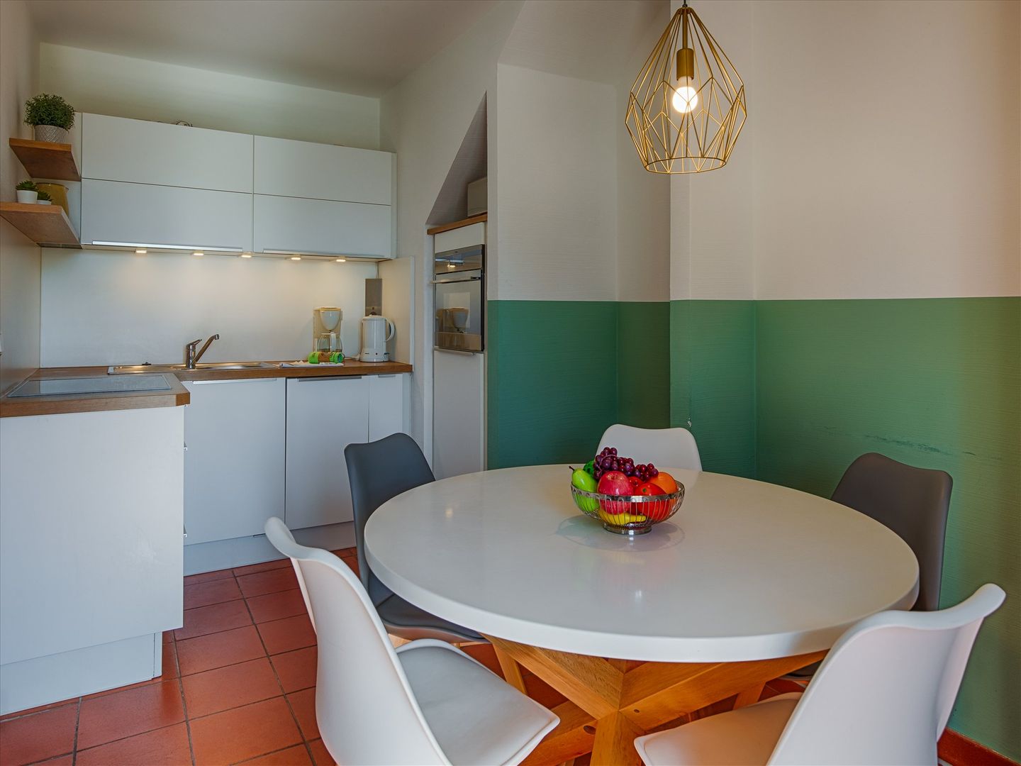 Feriendorf Rugana Komfortplus Ferienwohnung mit 1 Schlafzimmer und Terrasse (B02) Insel Rügen - Wohnzimmer