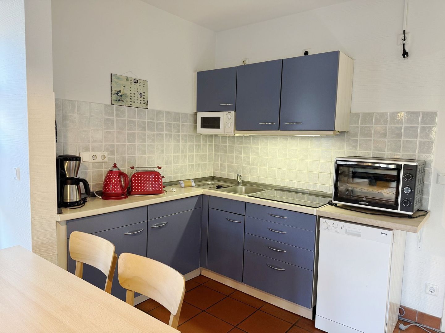 Feriendorf Rugana Komfort Ferienwohnung mit 1 Schlafzimmer und Terrasse (B11) Insel Rügen - Küche / Küchenzeile