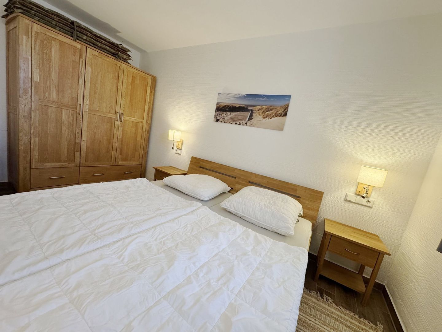 Feriendorf Rugana Komfortplus Ferienwohnung mit 1 Schlafzimmern und Terrasse (C39) Insel Rügen - Schlafzimmer