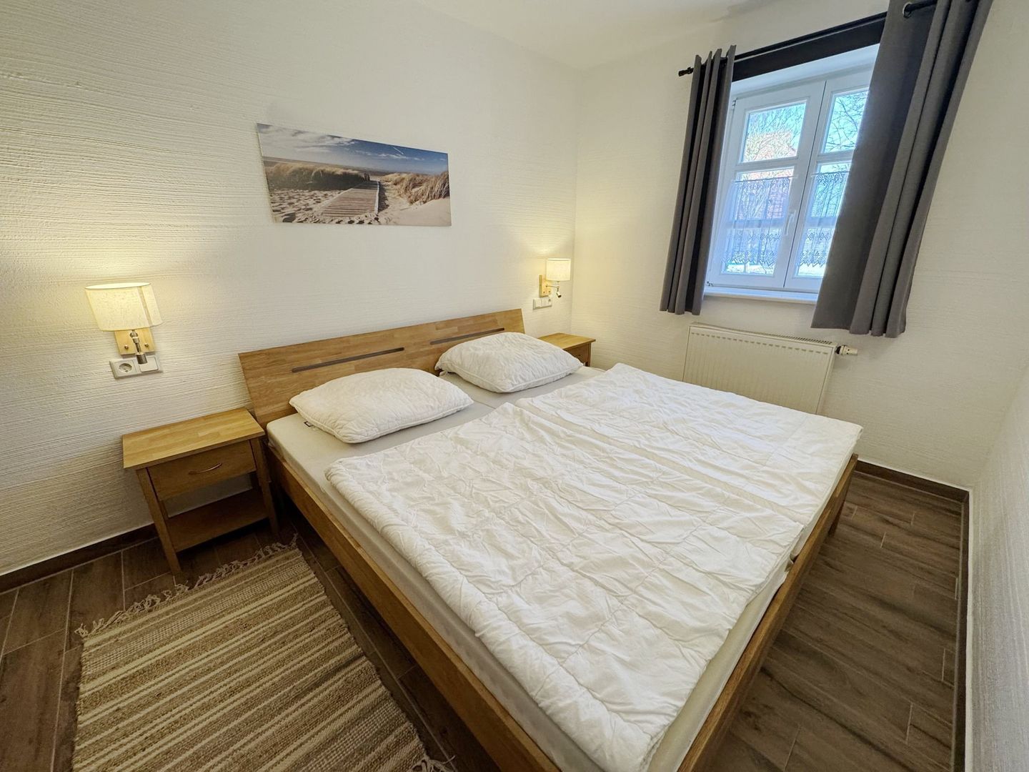Feriendorf Rugana Komfortplus Ferienwohnung mit 1 Schlafzimmern und Terrasse (C39) Insel Rügen - Schlafzimmer