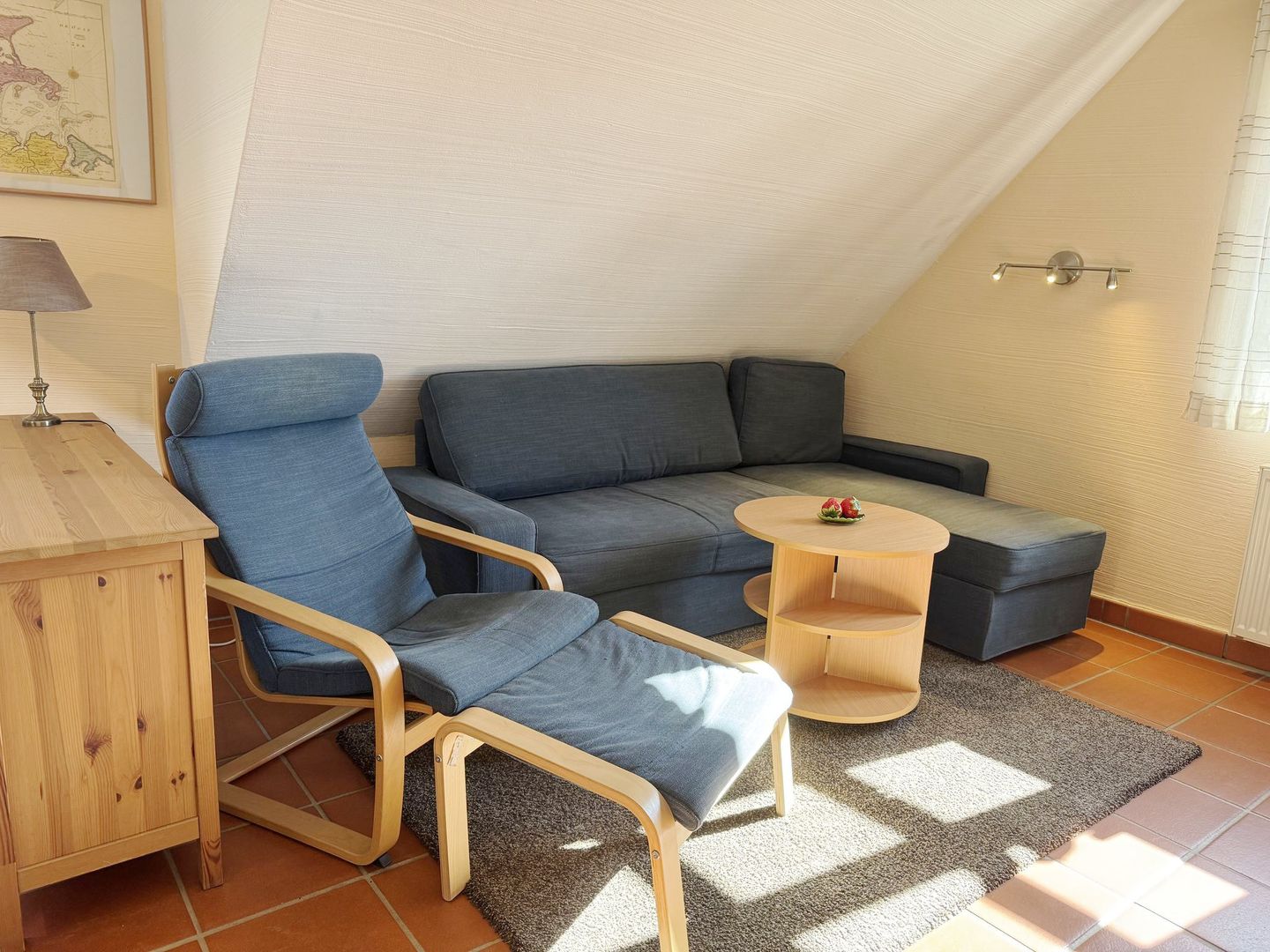 Feriendorf Rugana Klassik Ferienwohnung mit 1 Schlafzimmer (D26) Insel Rügen - Wohnzimmer