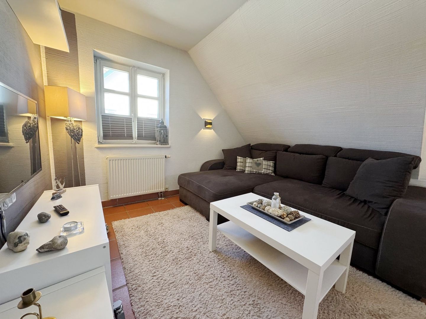 Feriendorf Rugana Komfort Ferienwohnung mit 1 Schlafzimmer (D49) Insel Rügen - Wohnzimmer