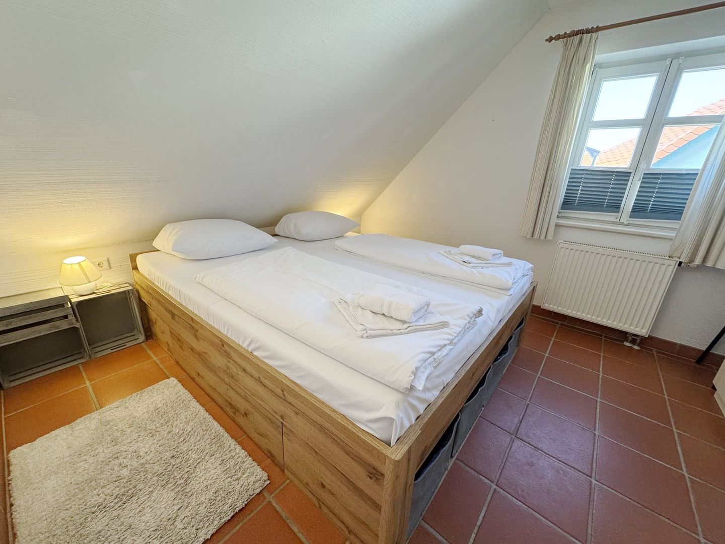 Feriendorf Rugana Komfort Ferienwohnung mit 1 Schlafzimmer (D49) Insel Rügen - Schlafzimmer
