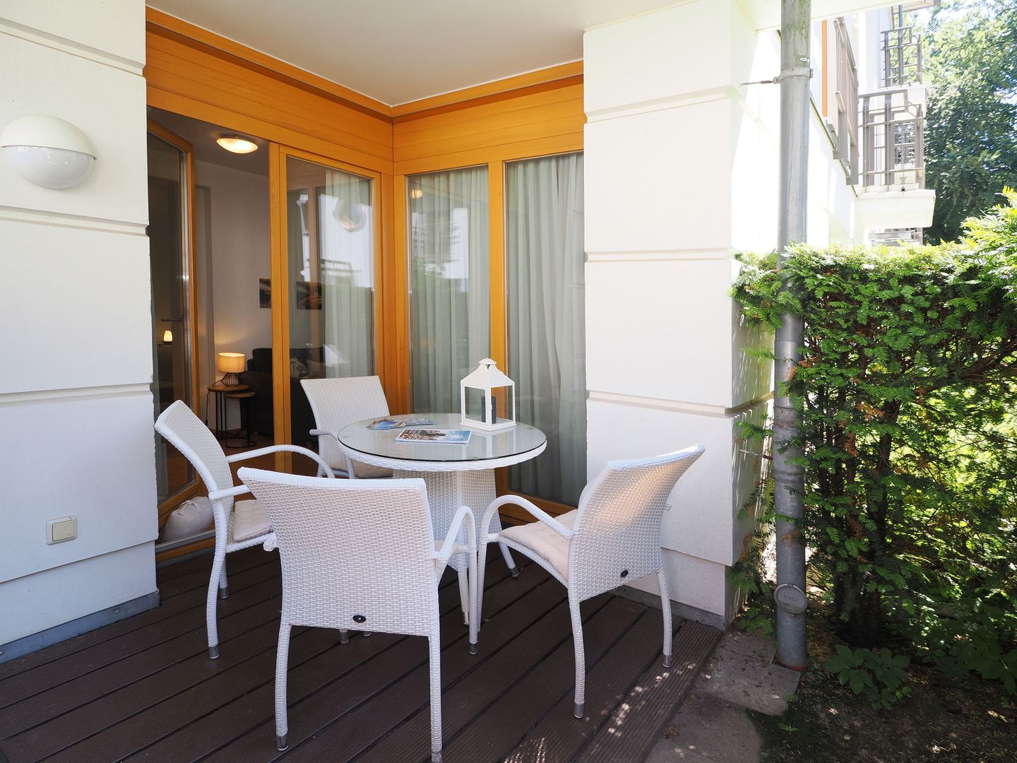 Kaiservillen Heringsdorf Ferienwohnung mit 1 Schlafzimmer und Terrasse (D201) Insel Usedom - Terrasse