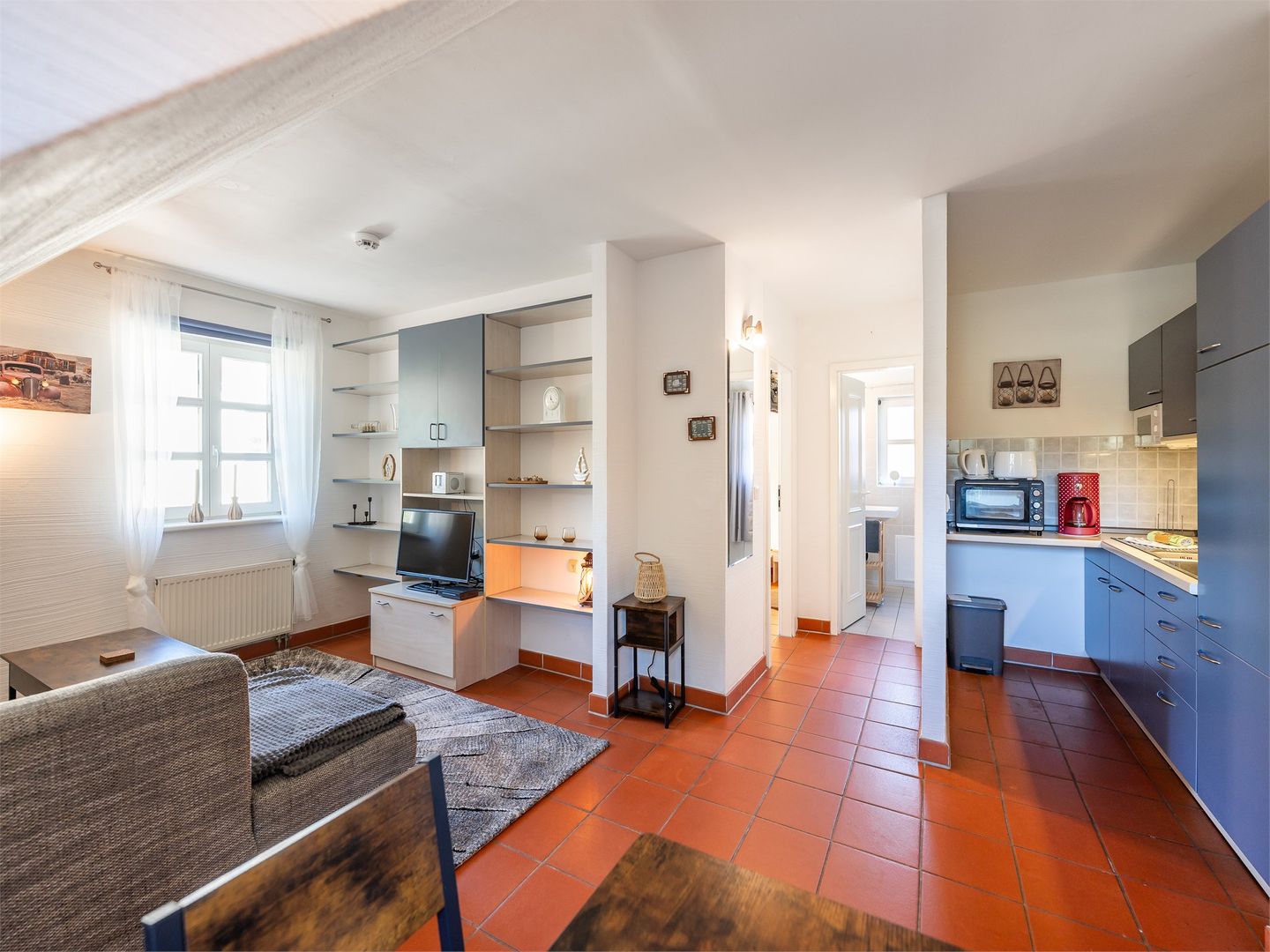 Feriendorf Rugana Budget Ferienwohnung mit 1 Schlafzimmer (B53) Insel Rügen - Wohnzimmer