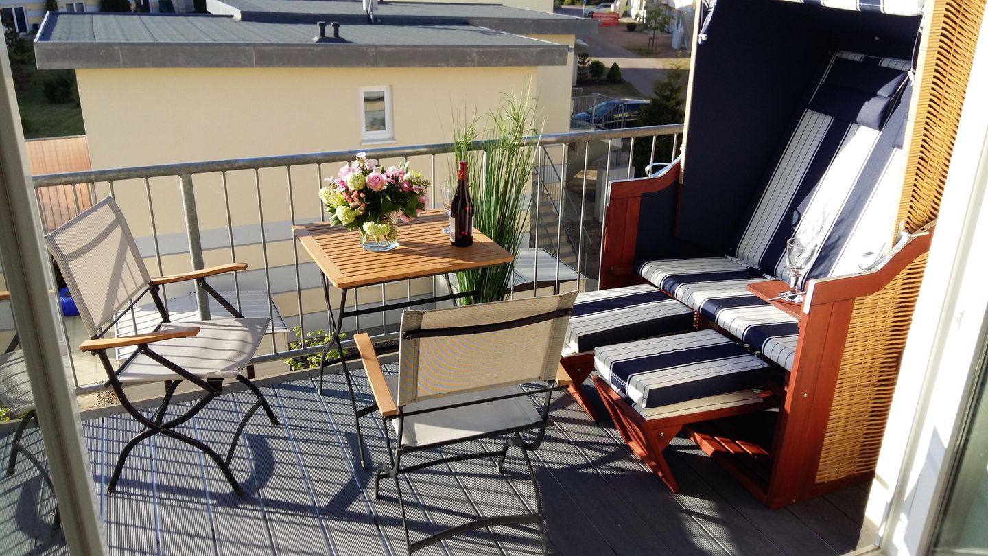  Ferienwohnung KWE 9 OG - "Glücksgriff" Graal-Müritz Küstenwald - Balkon