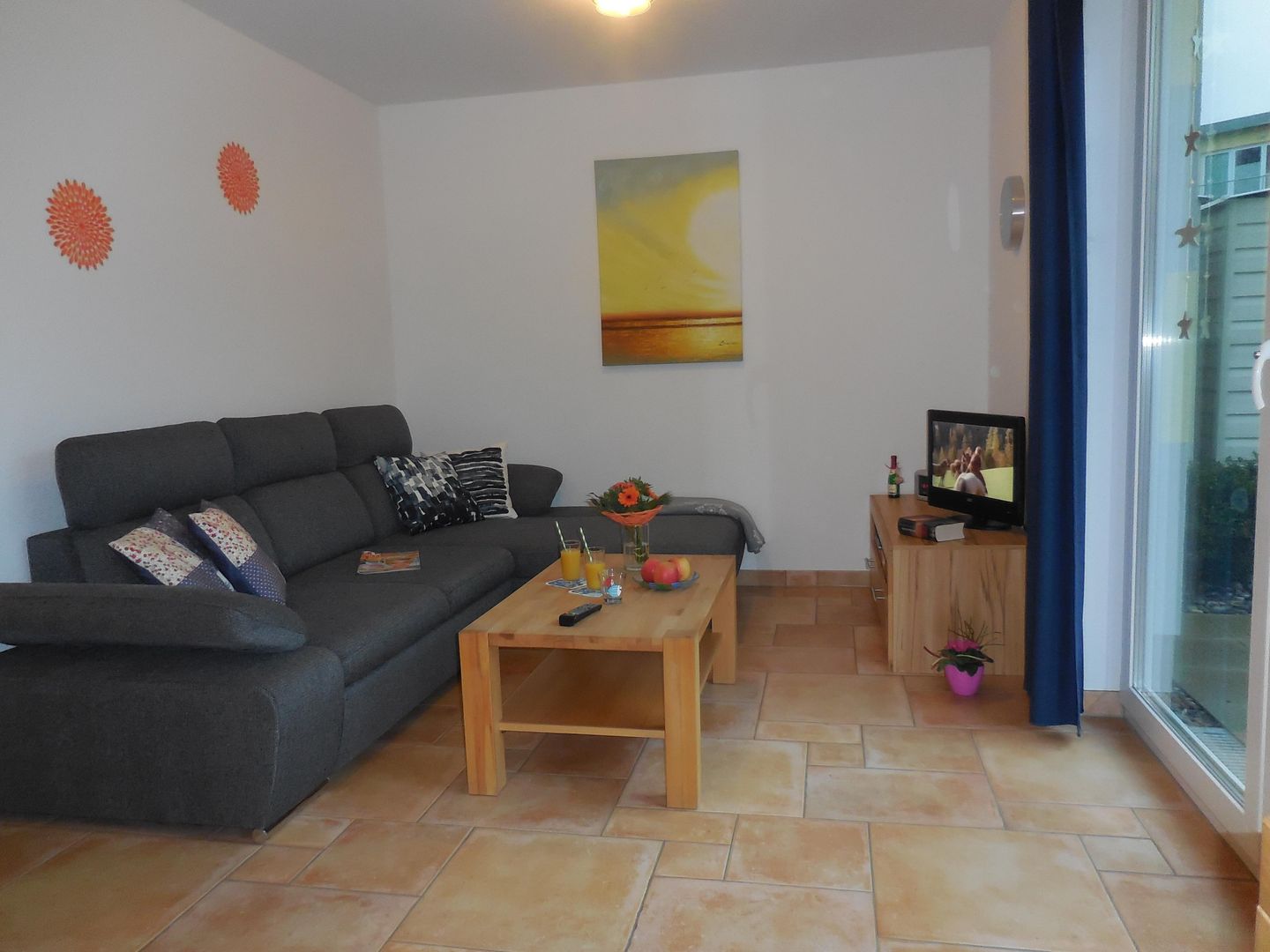  Ferienwohnung KWF-4a EG Graal-Müritz Küstenwald - Wohnzimmer