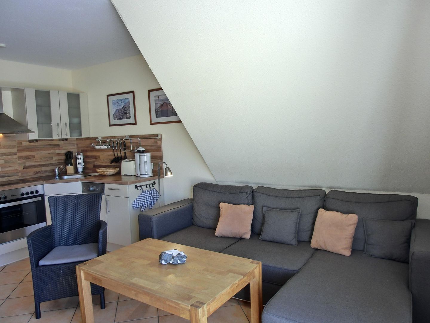  Ferienwohnung H 06 Graal-Müritz - Wohnzimmer