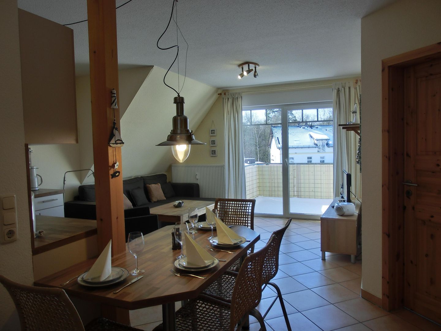  Ferienwohnung H 06 Graal-Müritz - Wohnzimmer