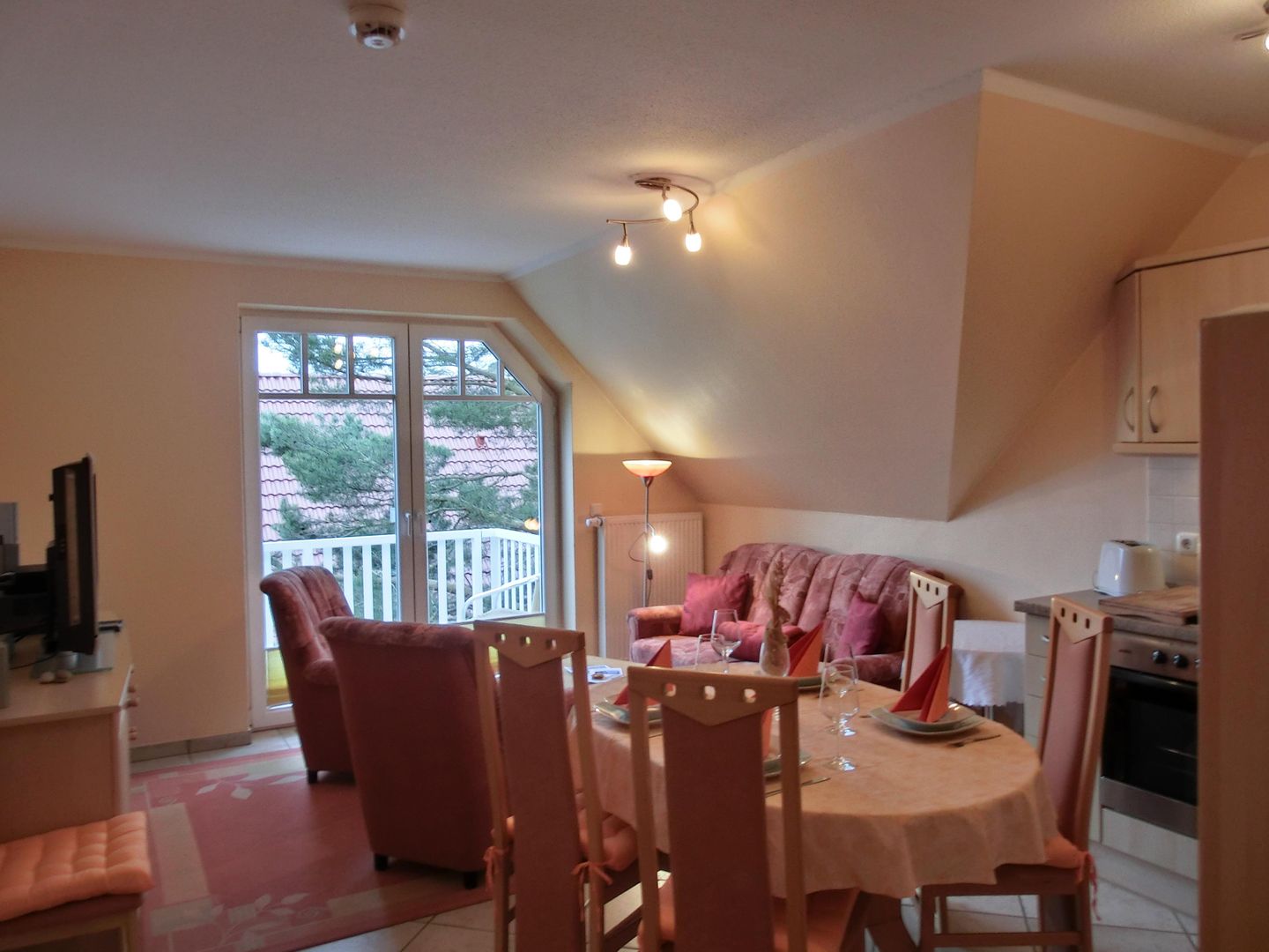  Ferienwohnung K6 Graal-Müritz - Wohnzimmer