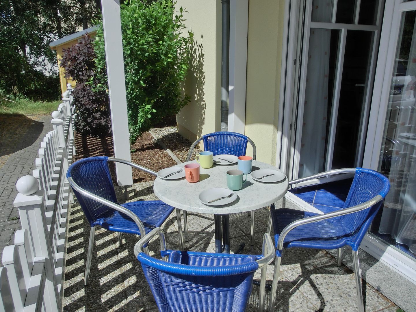  Ferienwohnung T23 "Morgentau" Graal-Müritz - Terrasse