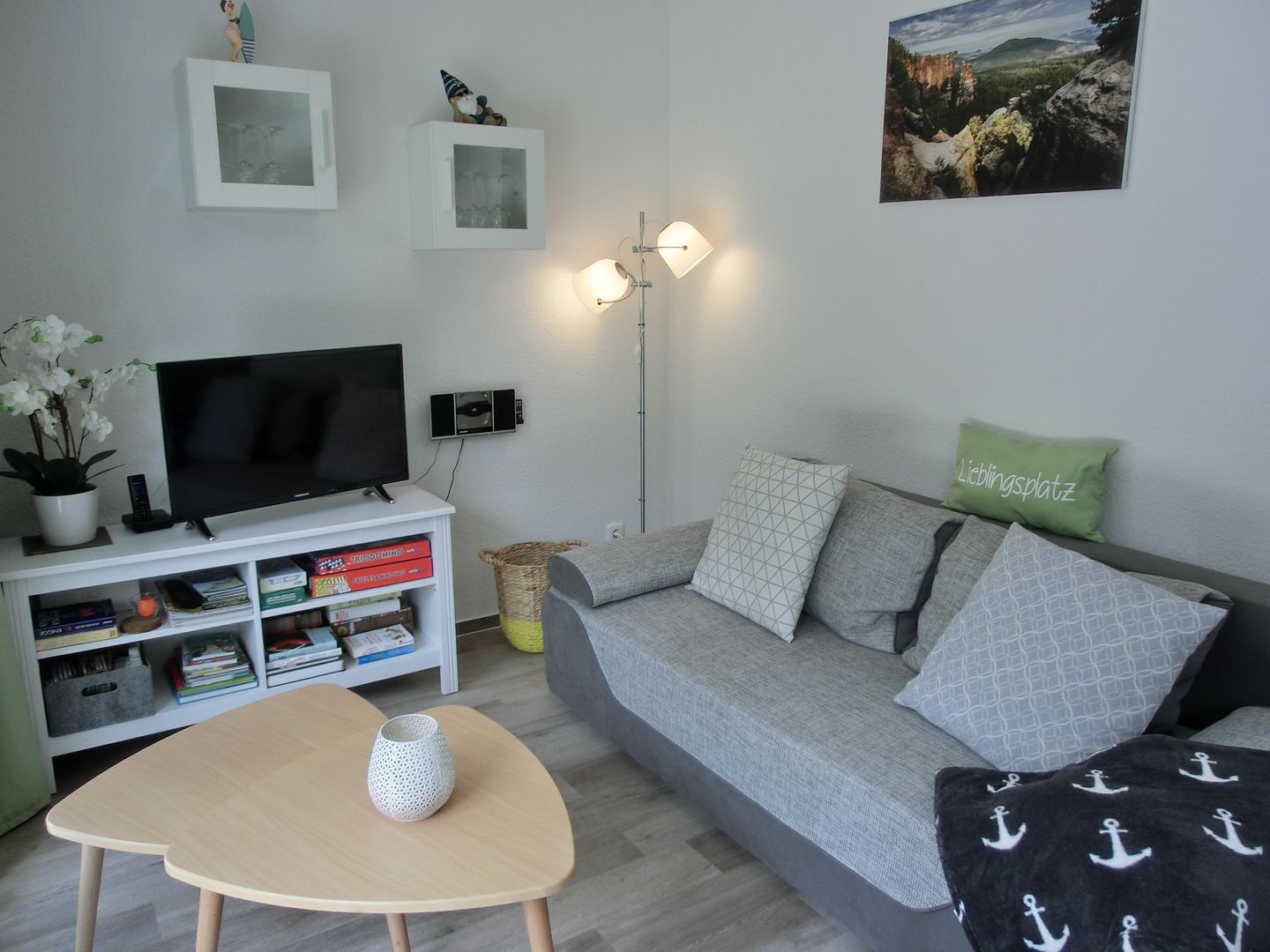  Ferienwohnung KWH 7 EG - "Bastei" Graal-Müritz Küstenwald - Wohnzimmer