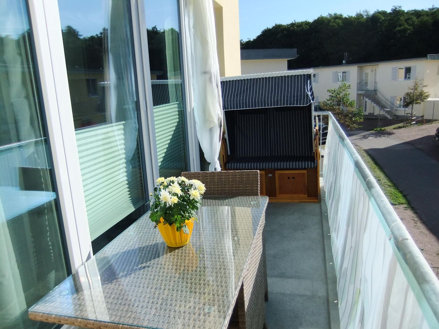  Ferienwohnung KWi 77 OG "Windflüchter" Graal-Müritz Küstenwald - Balkon