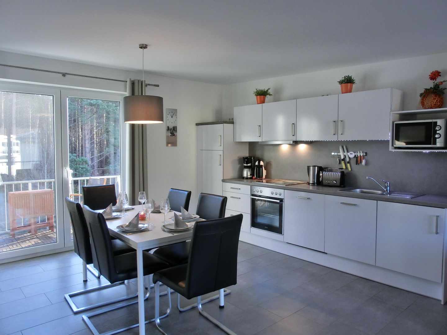  Ferienwohnung KWE 19 OG Graal-Müritz Küstenwald - Küche / Küchenzeile