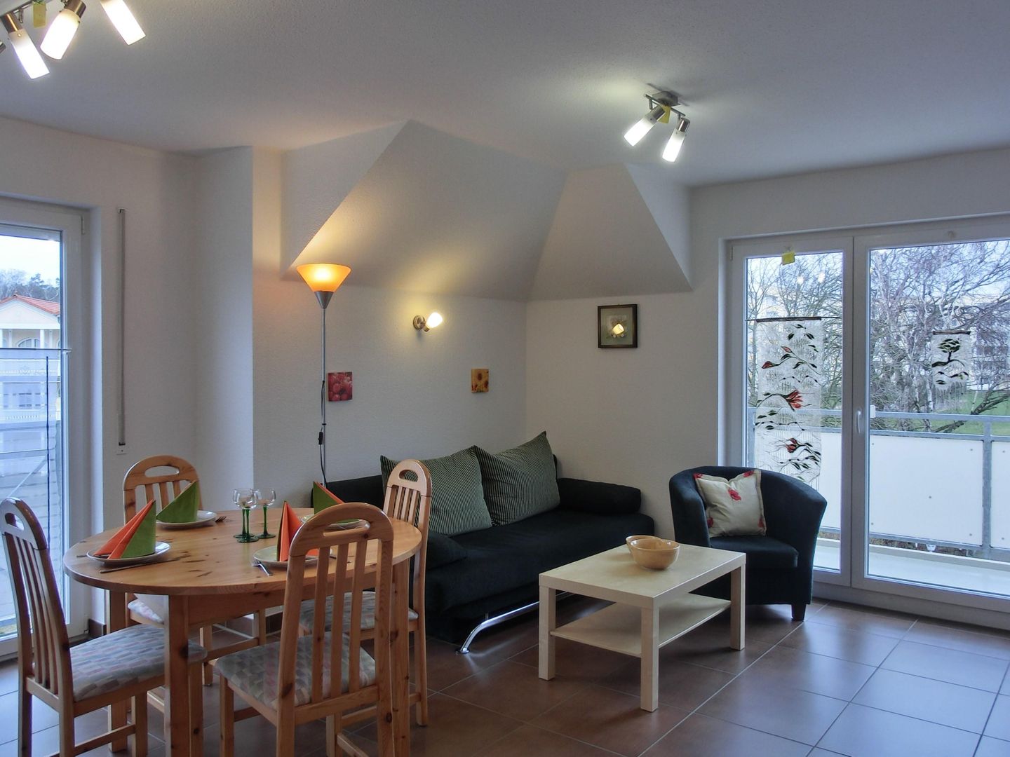  Ferienwohnung O7 Graal-Müritz - Wohnzimmer