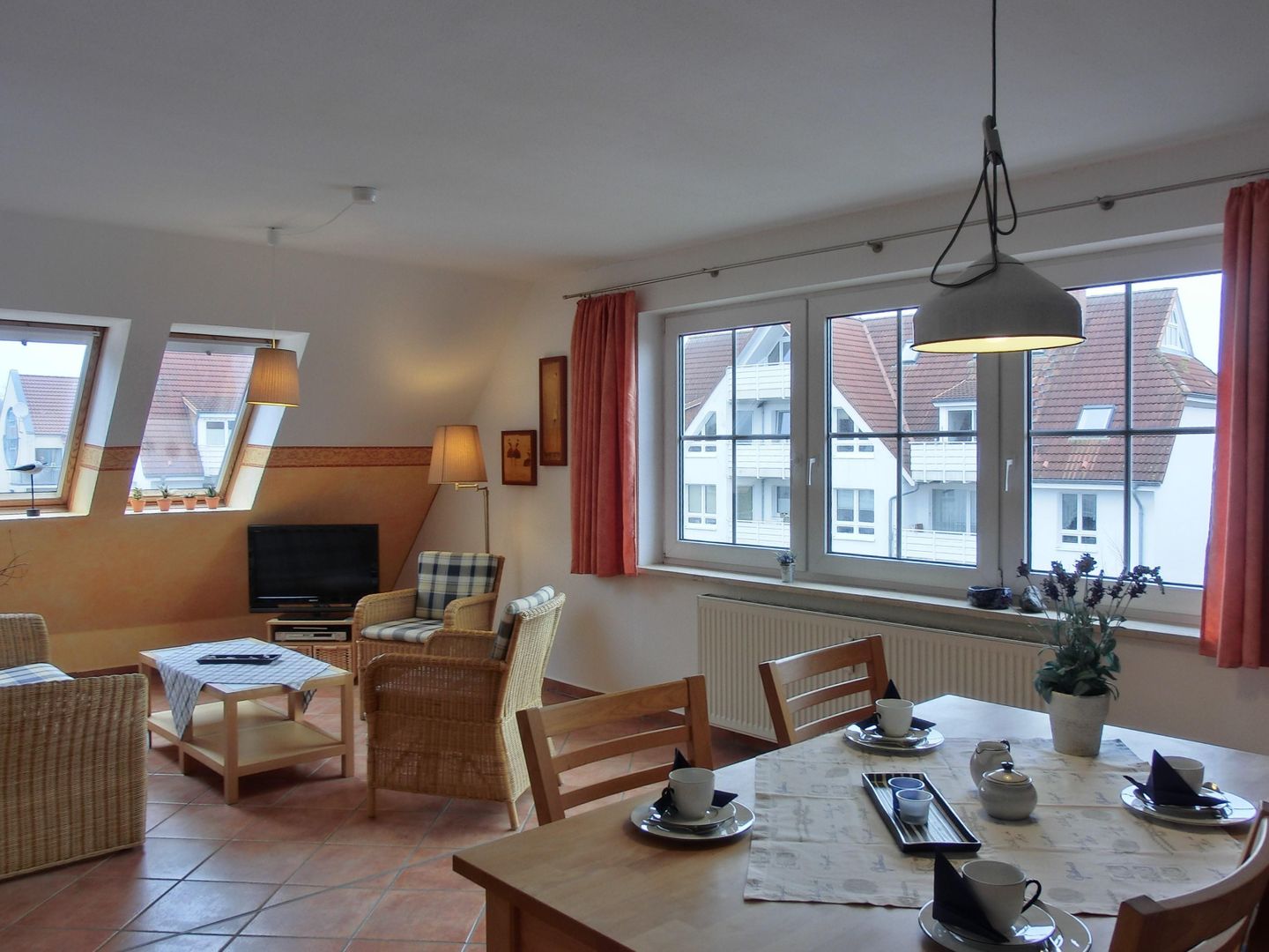  Ferienwohnung P8 Graal-Müritz - Wohnzimmer