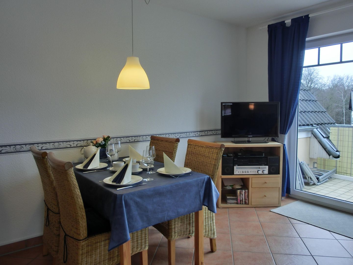  Ferienwohnung H 07 Graal-Müritz - Wohnzimmer