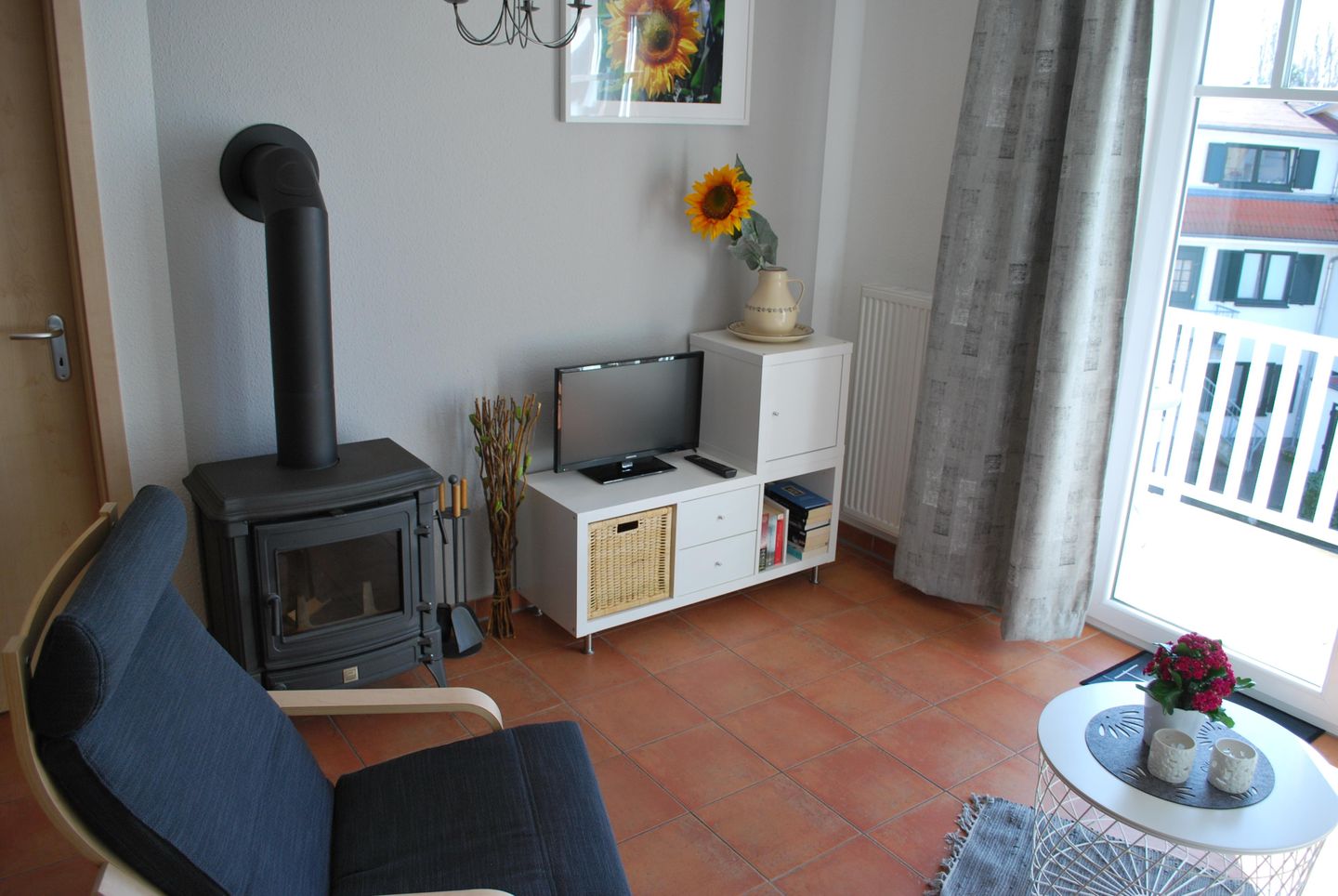  Ferienwohnung K38 "Sonnenblume" Graal-Müritz - Kamin-/Ofen